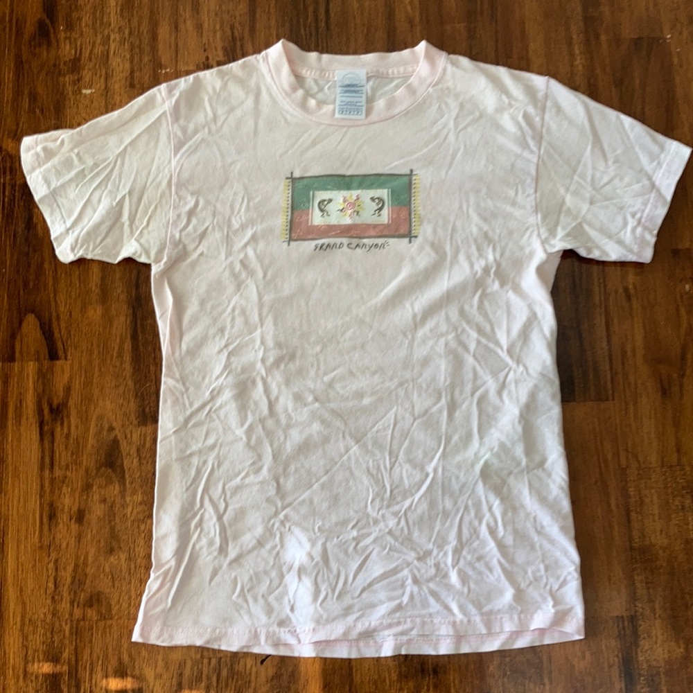 Grand Canyon National Park Light Pink Graphic T-Shirt 100% Preshrunk Cotton